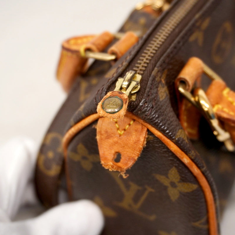 【6ae5121】ルイヴィトン ハンドバッグ モノグラム ミニスピーディ M41534 ブラウン【中古】レディース