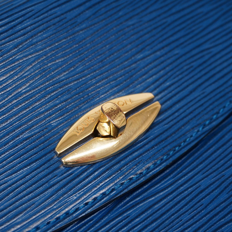 【6ae5124-k】ルイヴィトン ハンドバッグ エピ マルゼルブ M52375 トレドブルー【中古】レディース