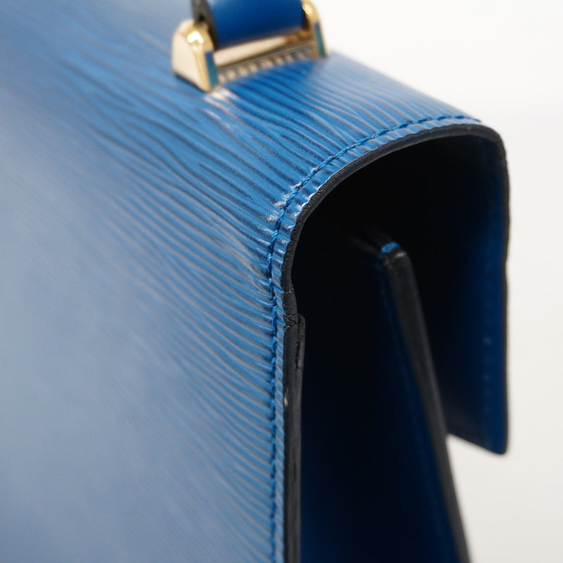 【6ae5124-k】ルイヴィトン ハンドバッグ エピ マルゼルブ M52375 トレドブルー【中古】レディース