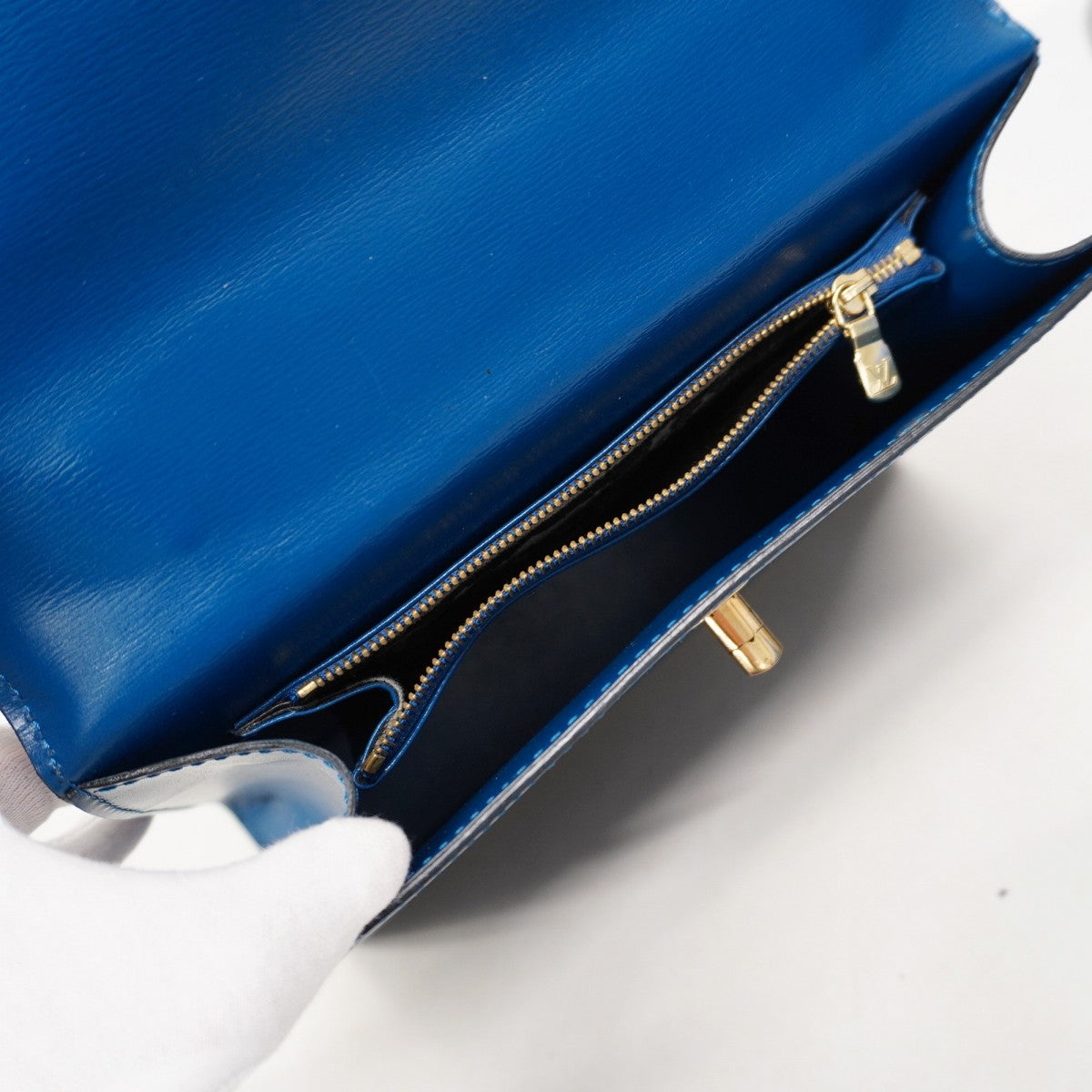 【6ae5124-k】ルイヴィトン ハンドバッグ エピ マルゼルブ M52375 トレドブルー【中古】レディース