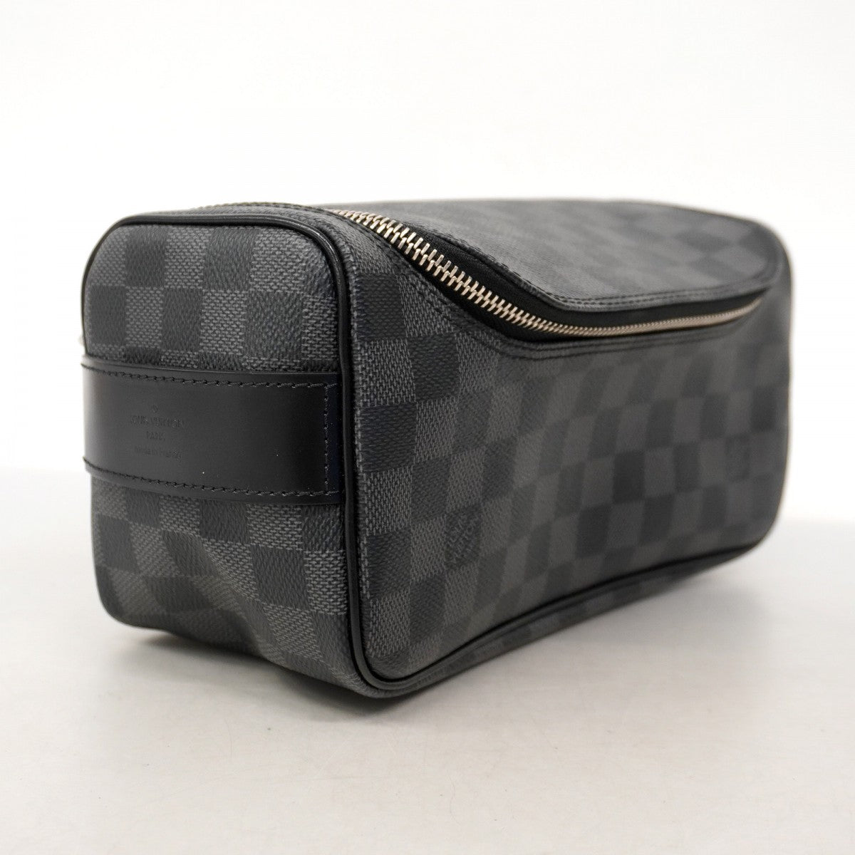 【6ae5125-k】ルイヴィトン ポーチ ダミエ・グラフィット トワレポーチ N47625 ブラック グレー【中古】メンズ