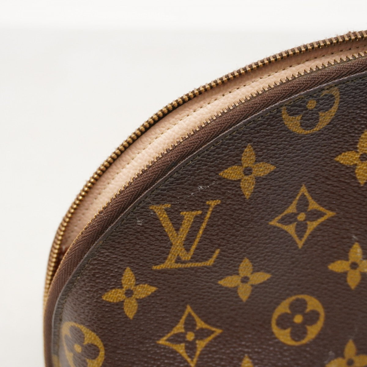 【6ae5126-k】ルイヴィトン ポーチ モノグラム トゥルースドゥミロンド M47520 ブラウン【中古】レディース
