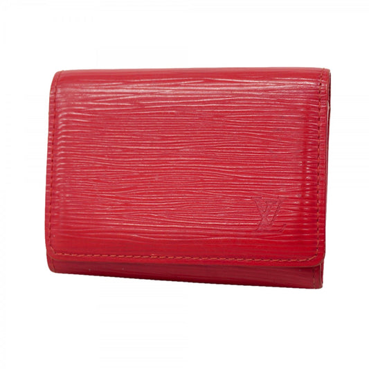 【6ae5127-k】ルイヴィトン カードケース エピ アンヴェロップカルトドゥヴィジット M5658E ルージュ【中古】レディース