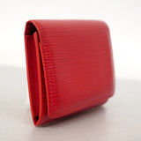 【6ae5127-k】ルイヴィトン カードケース エピ アンヴェロップカルトドゥヴィジット M5658E ルージュ【中古】レディース