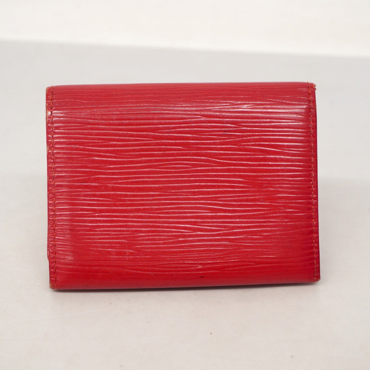 【6ae5127-k】ルイヴィトン カードケース エピ アンヴェロップカルトドゥヴィジット M5658E ルージュ【中古】レディース