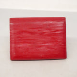 【6ae5127-k】ルイヴィトン カードケース エピ アンヴェロップカルトドゥヴィジット M5658E ルージュ【中古】レディース