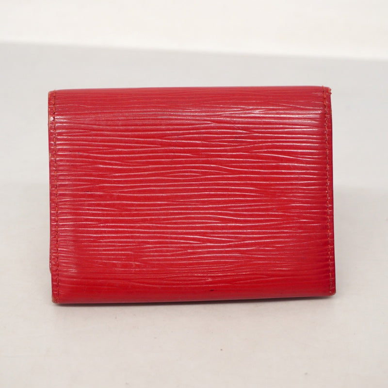 【6ae5127-k】ルイヴィトン カードケース エピ アンヴェロップカルトドゥヴィジット M5658E ルージュ【中古】レディース