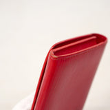 【6ae5127-k】ルイヴィトン カードケース エピ アンヴェロップカルトドゥヴィジット M5658E ルージュ【中古】レディース