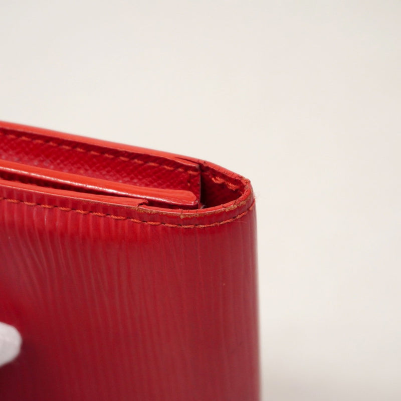 【6ae5127-k】ルイヴィトン カードケース エピ アンヴェロップカルトドゥヴィジット M5658E ルージュ【中古】レディース