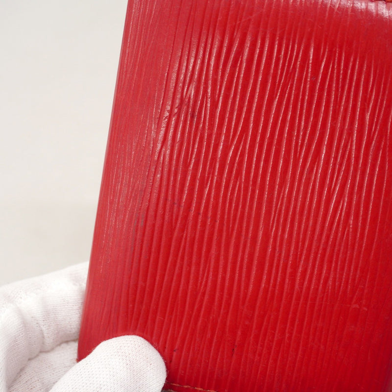 【6ae5127-k】ルイヴィトン カードケース エピ アンヴェロップカルトドゥヴィジット M5658E ルージュ【中古】レディース