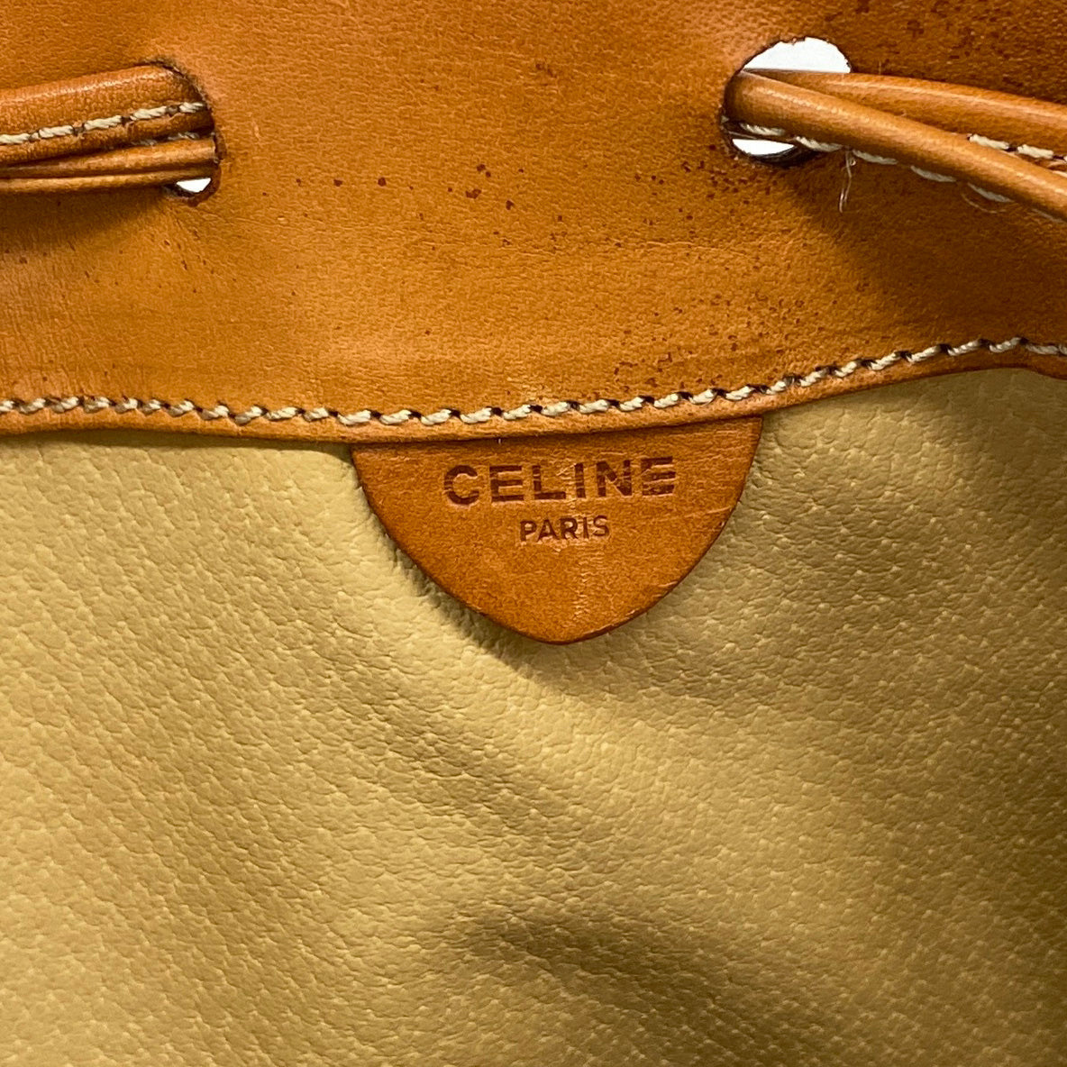 【6ae5139-k】セリーヌ ショルダーバッグ マカダム PVC ブラウン ゴールド金具【中古】レディース