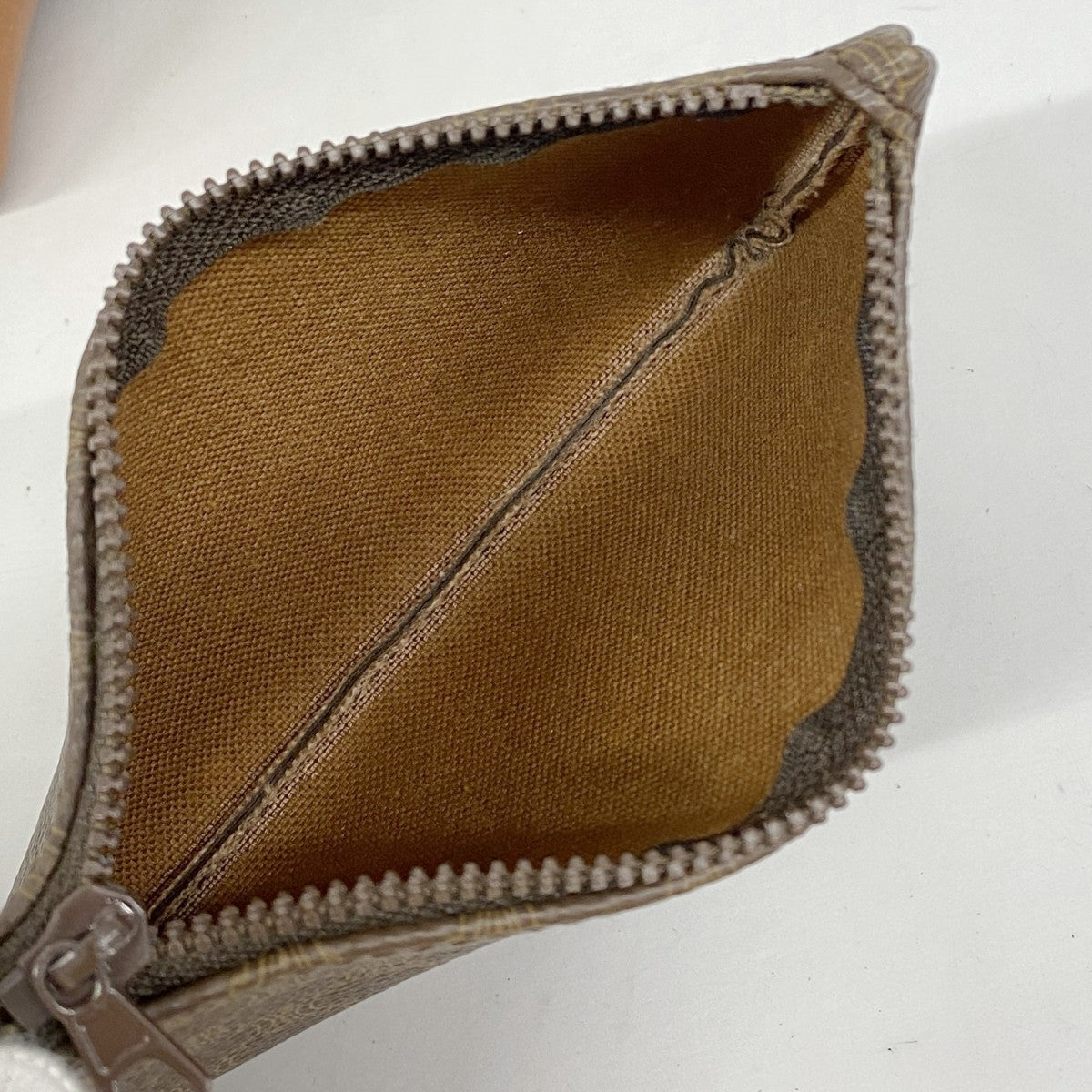 【6ae5139-k】セリーヌ ショルダーバッグ マカダム PVC ブラウン ゴールド金具【中古】レディース