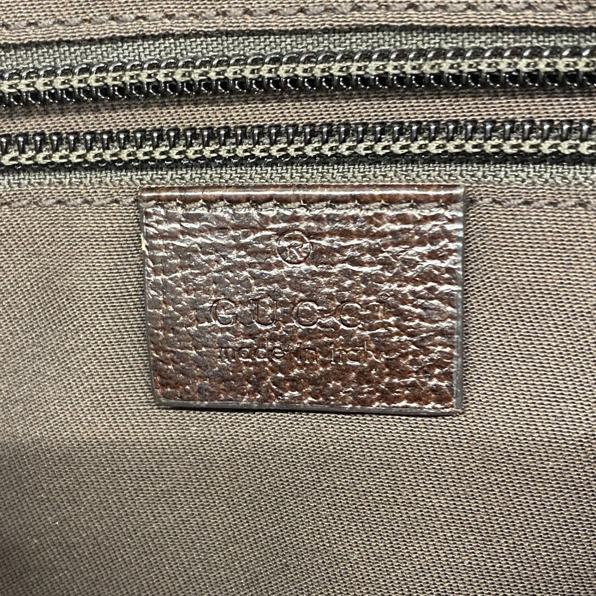 【6ae5140-k】グッチ ショルダーバッグ GGキャンバス 122790 キャンバス ブラウン シルバー金具【中古】レディース