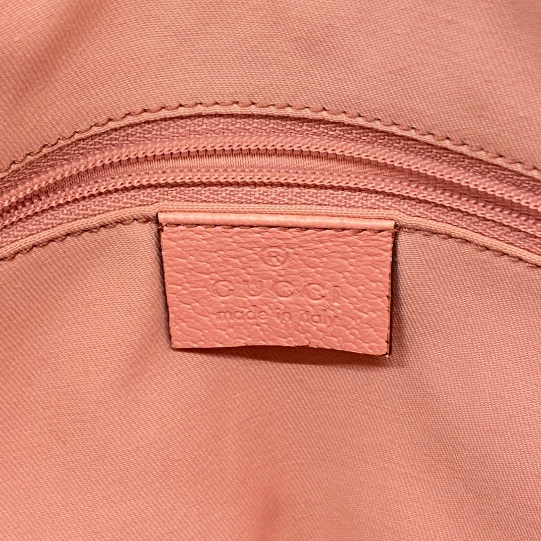 【6ae5142-k】グッチ トートバッグ GGキャンバス 121023 キャンバス ベージュ ピンク シャンパンゴールド金具【中古】レディース