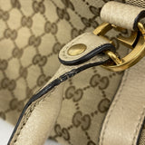 【6ae5143-k】グッチ トートバッグ GGキャンバス 353122 キャンバス ベージュ ゴールド金具【中古】レディース
