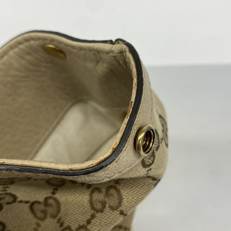 【6ae5143-k】グッチ トートバッグ GGキャンバス 353122 キャンバス ベージュ ゴールド金具【中古】レディース