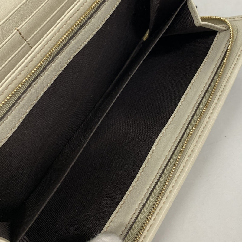 【6ae5144-k】グッチ 長財布 GGキャンバス インターロッキングG 282431 キャンバス ブラウン ベージュ シャンパンゴールド金具【中古】レディース