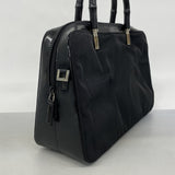 【6ae5145-k】グッチ ハンドバッグ バンブー 000 0828 ナイロン ブラック シルバー金具 2wayバッグ【中古】レディース