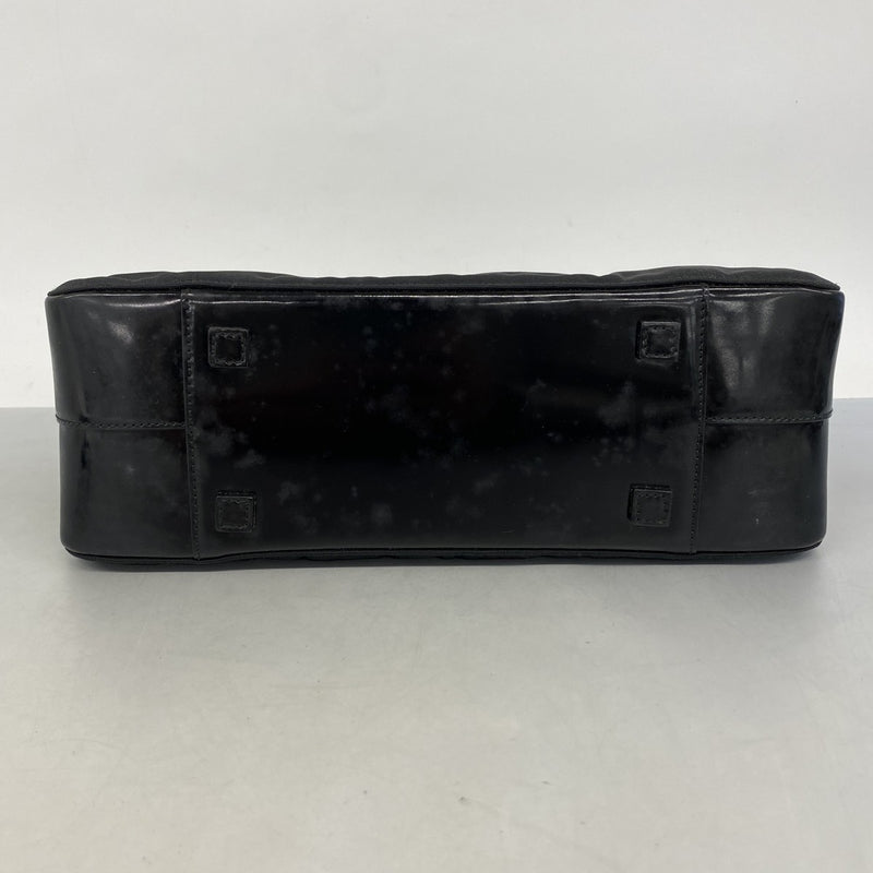 【6ae5145-k】グッチ ハンドバッグ バンブー 000 0828 ナイロン ブラック シルバー金具 2wayバッグ【中古】レディース