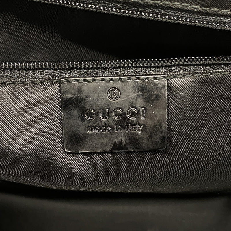 【6ae5145-k】グッチ ハンドバッグ バンブー 000 0828 ナイロン ブラック シルバー金具 2wayバッグ【中古】レディース