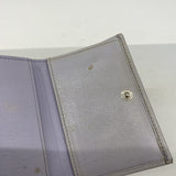 【6ae5146-k】シャネル 三つ折り財布 マトラッセ キャビアスキン パープル シルバー金具【中古】レディース