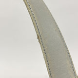 【6ae5147-k】シャネル ハンドバッグ チョコバー ラムスキン ブルー シルバー金具【中古】レディース