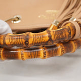 【6ae5151-k】グッチ ハンドバッグ バンブー 323660 レザー ベージュ シャンパンゴールド金具 2wayバッグ【中古】レディース