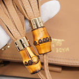 【6ae5151-k】グッチ ハンドバッグ バンブー 323660 レザー ベージュ シャンパンゴールド金具 2wayバッグ【中古】レディース