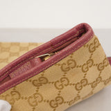 【6ae5153-k】グッチ ショルダーバッグ GGキャンバス 144388 キャンバス ベージュ シャンパンゴールド金具【中古】レディース