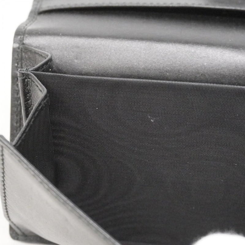 【6ae5154-k】グッチ 長財布 GGインプリメ 212104 PVC ブラック シルバー金具【中古】レディース