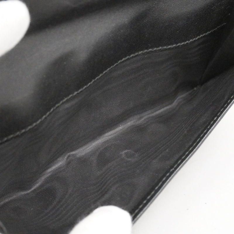 【6ae5154-k】グッチ 長財布 GGインプリメ 212104 PVC ブラック シルバー金具【中古】レディース