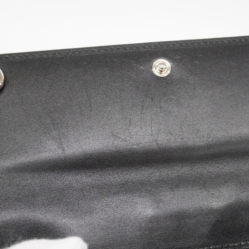 【6ae5154-k】グッチ 長財布 GGインプリメ 212104 PVC ブラック シルバー金具【中古】レディース