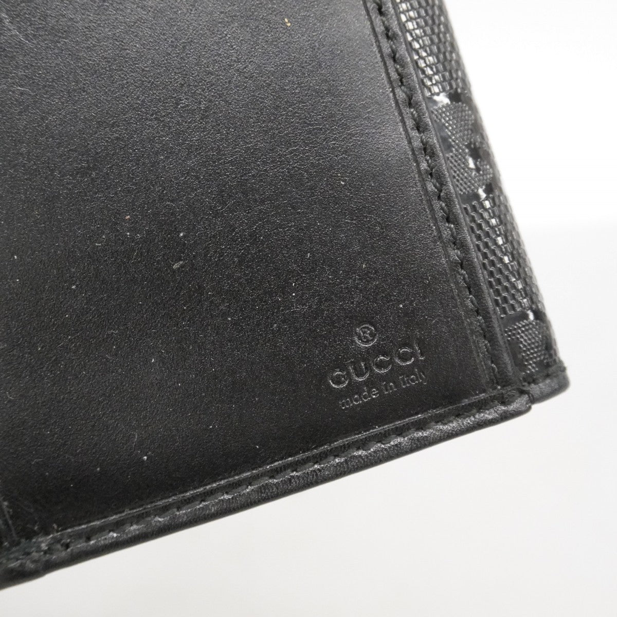 【6ae5154-k】グッチ 長財布 GGインプリメ 212104 PVC ブラック シルバー金具【中古】レディース