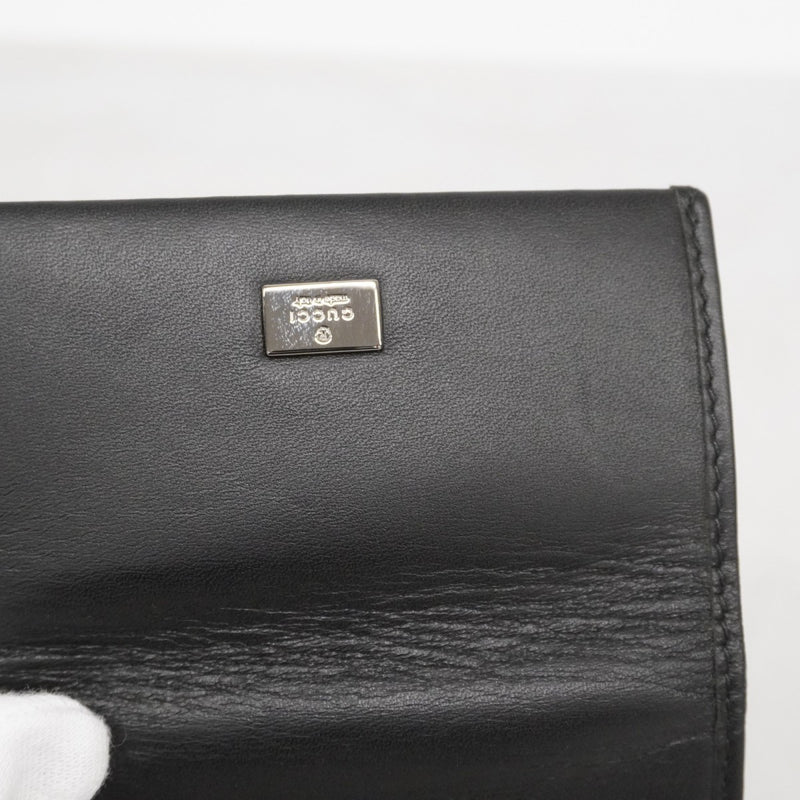 【6ae5155-k】グッチ キーケース 92758 レザー ブラック シルバー金具【中古】メンズ レディース ユニセックス