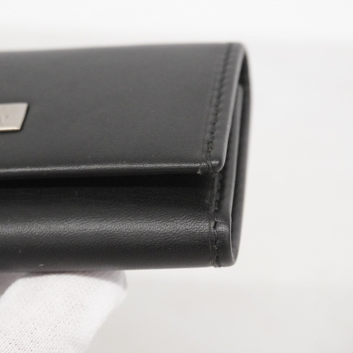 【6ae5155-k】グッチ キーケース 92758 レザー ブラック シルバー金具【中古】メンズ レディース ユニセックス