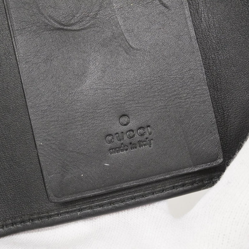 【6ae5155-k】グッチ キーケース 92758 レザー ブラック シルバー金具【中古】メンズ レディース ユニセックス