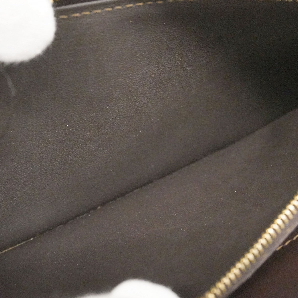 【6ae5156-k】セリーヌ 長財布 マカダム PVC ブラウン ゴールド金具【中古】レディース