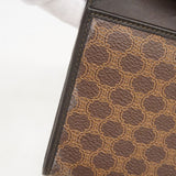 【6ae5156-k】セリーヌ 長財布 マカダム PVC ブラウン ゴールド金具【中古】レディース