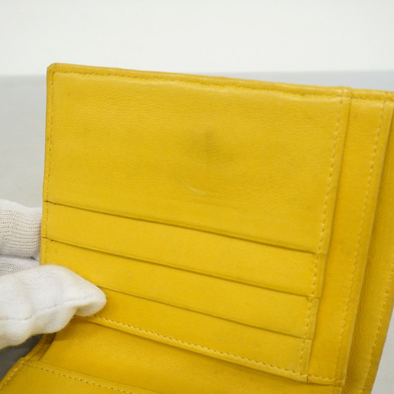 【6ae5157-k】シャネル 財布 ビコローレ キャビアスキン イエロー ゴールド金具【中古】レディース