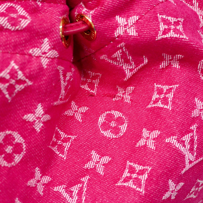 【6ae5172-k】ルイヴィトン ハンドバッグ モノグラム・デニム ノエフルMM M40870 ローズアンディアン 2wayバッグ【中古】レディース