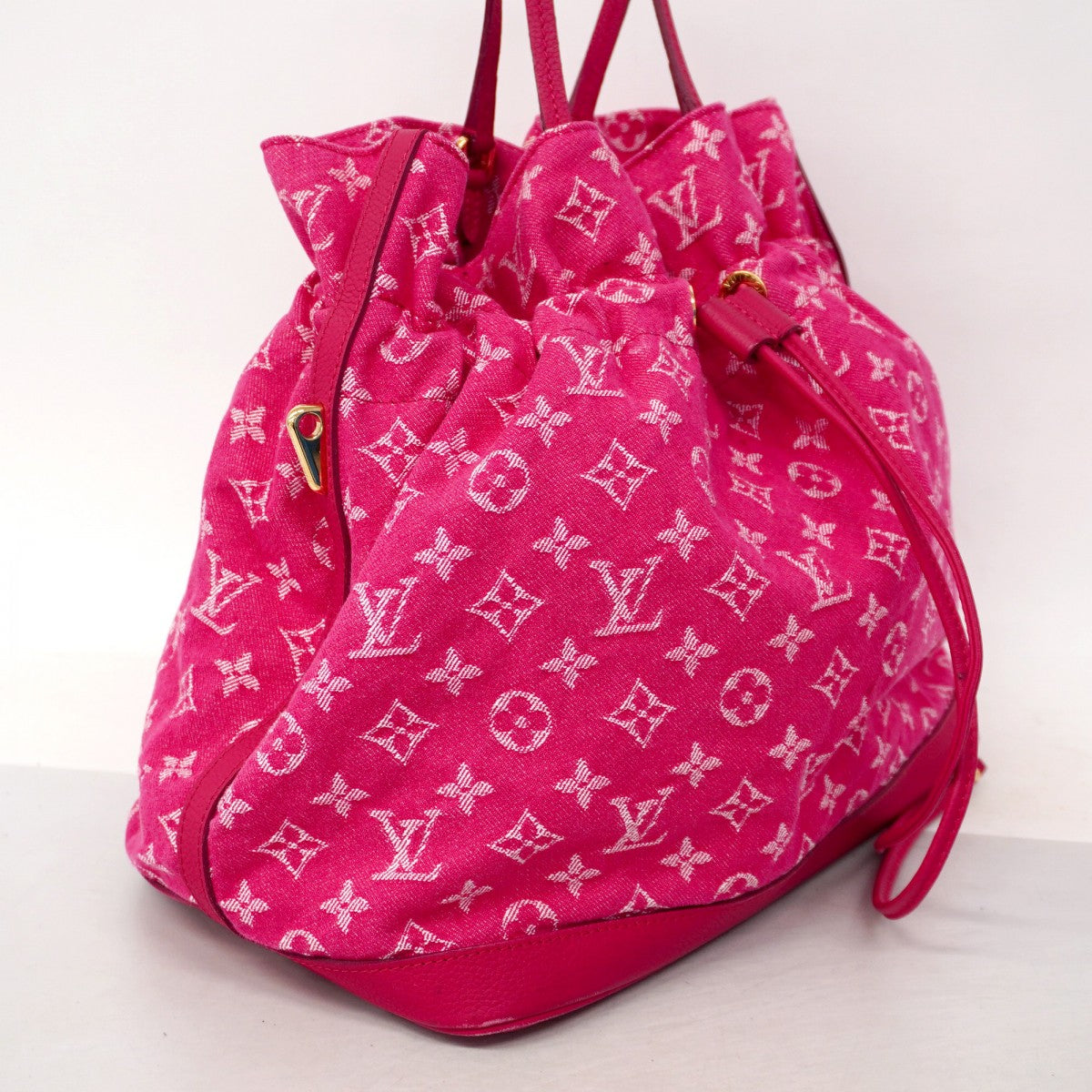 【6ae5172-k】ルイヴィトン ハンドバッグ モノグラム・デニム ノエフルMM M40870 ローズアンディアン 2wayバッグ【中古】レディース