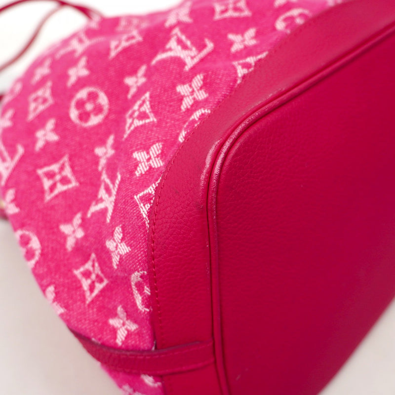 【6ae5172-k】ルイヴィトン ハンドバッグ モノグラム・デニム ノエフルMM M40870 ローズアンディアン 2wayバッグ【中古】レディース