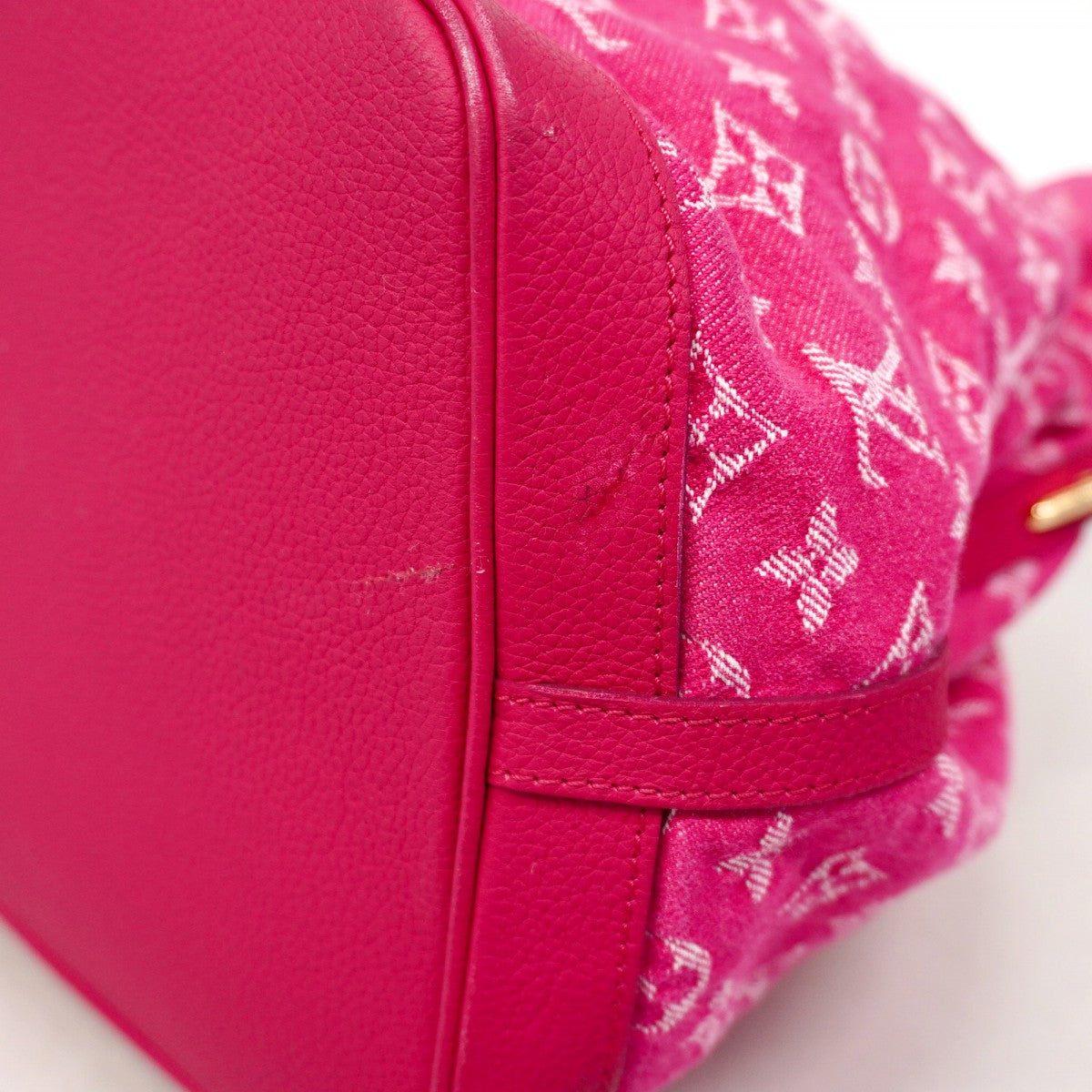 【6ae5172-k】ルイヴィトン ハンドバッグ モノグラム・デニム ノエフルMM M40870 ローズアンディアン 2wayバッグ【中古】レディース