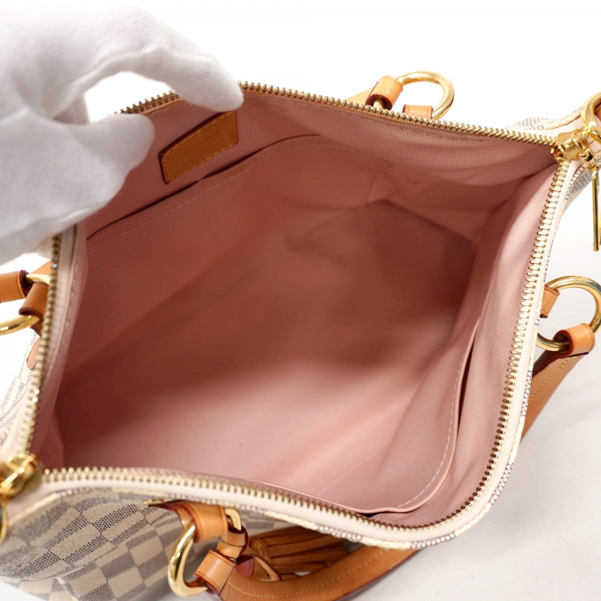 【6ae5173-k】ルイヴィトン トートバッグ ダミエ・アズール リミントン N40022 ホワイト【中古】レディース