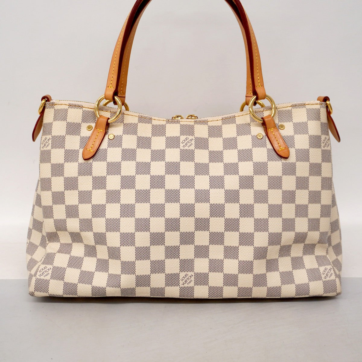【6ae5173-k】ルイヴィトン トートバッグ ダミエ・アズール リミントン N40022 ホワイト【中古】レディース