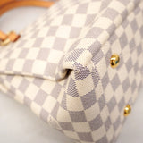 【6ae5173-k】ルイヴィトン トートバッグ ダミエ・アズール リミントン N40022 ホワイト【中古】レディース