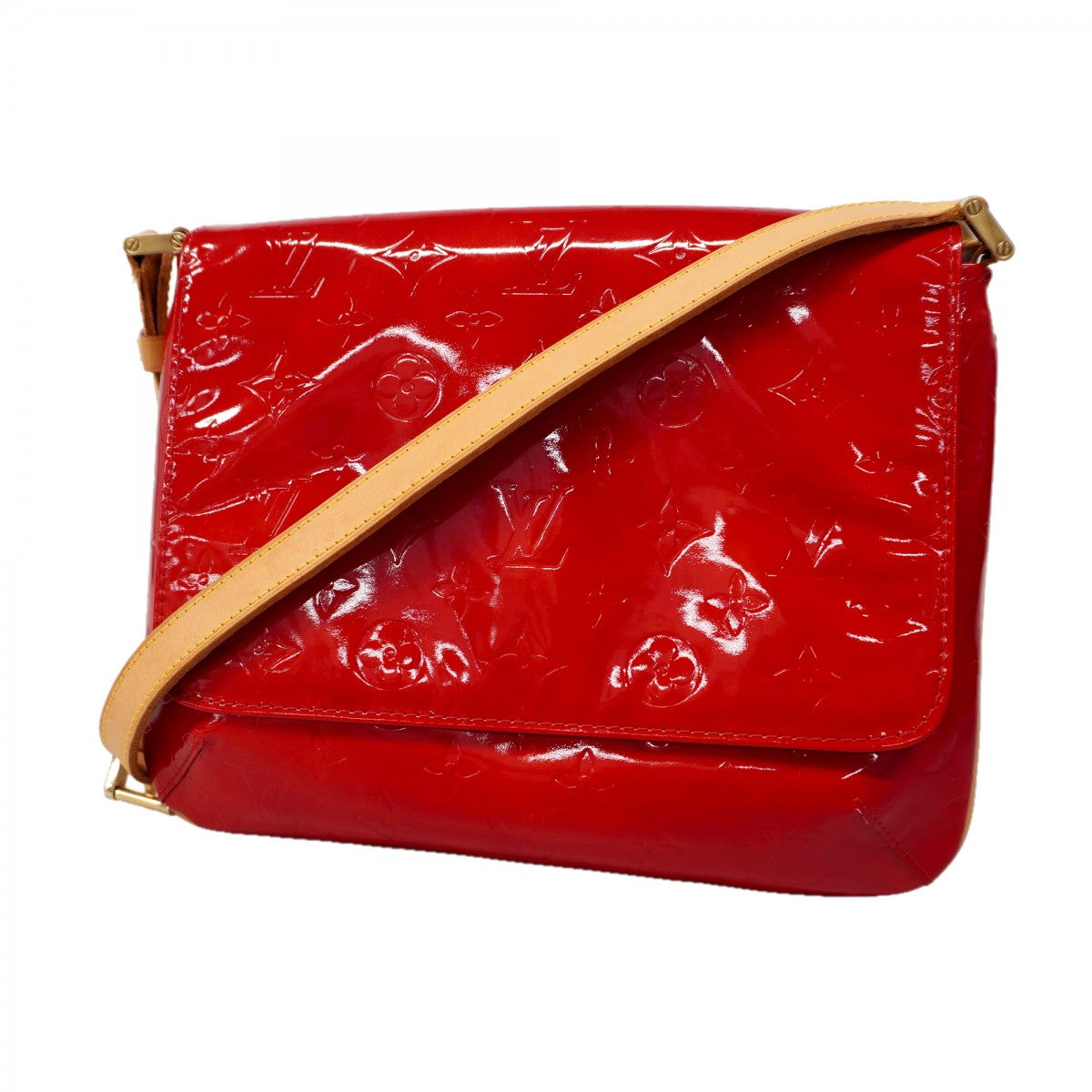 【6ae5174-k】ルイヴィトン ショルダーバッグ ヴェルニ トンプソンストリート M91094 ルージュ【中古】レディース