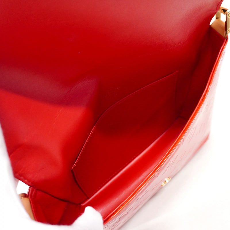 【6ae5174-k】ルイヴィトン ショルダーバッグ ヴェルニ トンプソンストリート M91094 ルージュ【中古】レディース