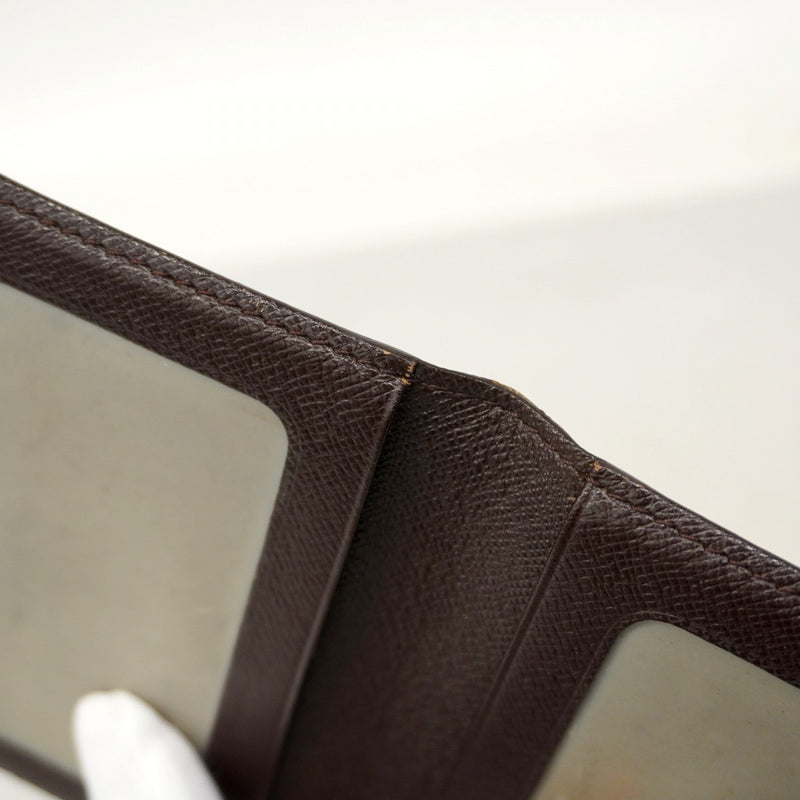 【6ae5176-k】ルイヴィトン カードケース ダミエ ポルト2カルトヴェルティカル N60533 エベヌ【中古】メンズ レディース ユニセックス