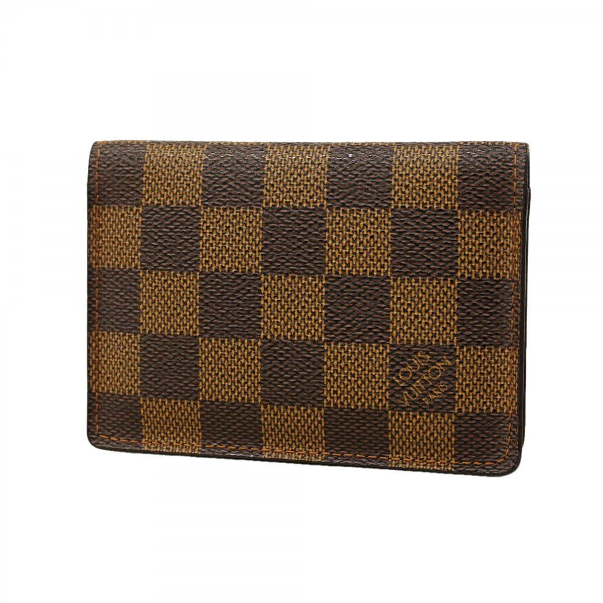 【6ae5176-k】ルイヴィトン カードケース ダミエ ポルト2カルトヴェルティカル N60533 エベヌ【中古】メンズ レディース ユニセックス